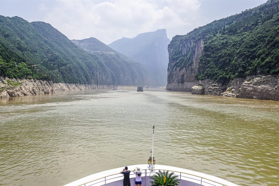 The Three Gorges from a riverboat